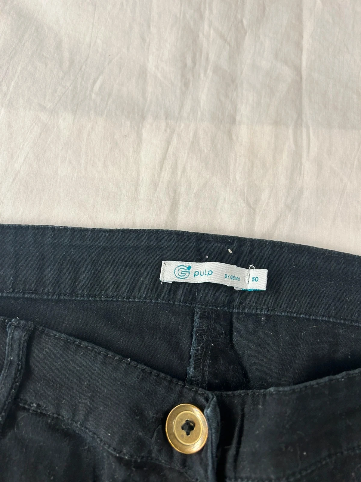 Calça jeans preta de corte reto GÉMO – photo 4